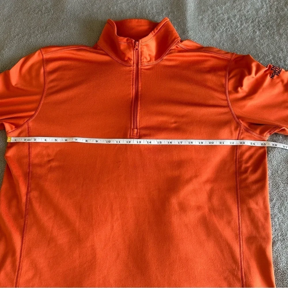 The North Face Burnt Orange Half-Zip Outdoor, Hunting, Leightweight Sweater